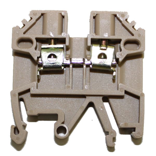 Bornera Serie M 2.5mm² 26A riel DIN con tornillo