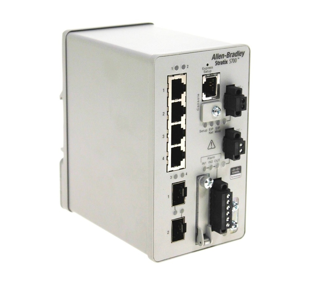 Stratix 5200 switch 4x100 + 2xSFP 100/1000 - Allen Bradley