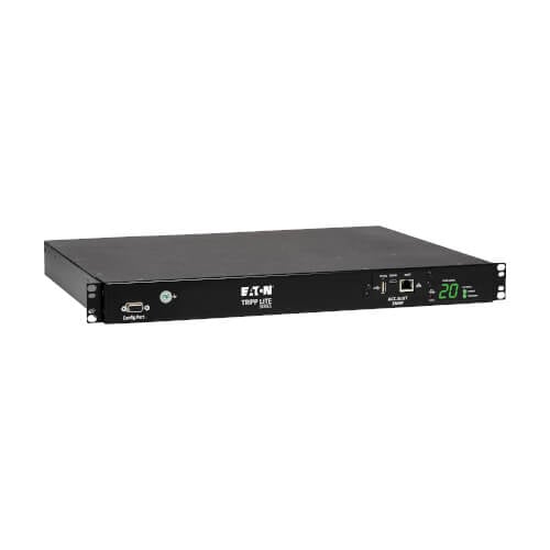 PDU Monofásico Controlable con Switch de Transferencia Automática 3.8kW, 2 Entradas C20 de 200V ~ 240V, 8 Tomacorrientes