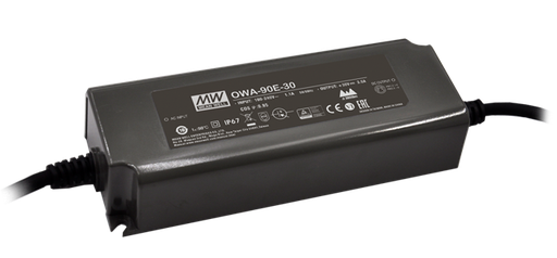 Adaptador AC-DC a prueba de humedad enchufe Europa-USA 90W OWA-90