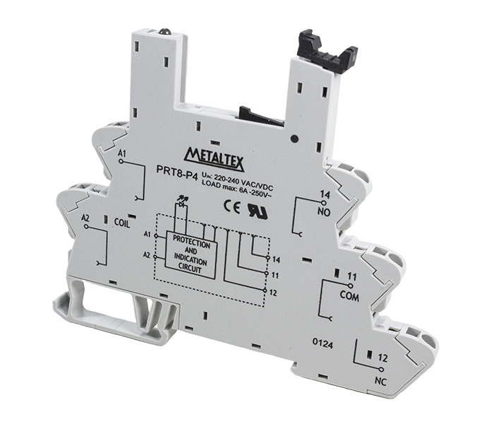 Socket para relé JZ PRT8-P4 con conexión push-in