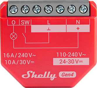 Shelly Pro 1 Slimme Schakelaar DIN-Rail - SPSW-201XE16EU