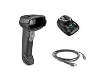 Zebra Lector de Códigos de Barras DS2278 Inalámbrico con Base, Lector de Códigos 1D 2D QR Code, Cable USB Apantallado, D