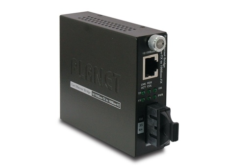 Conversor de medios smart 10/100Base-TX a 100Base-FX (SC, SM) - 35km