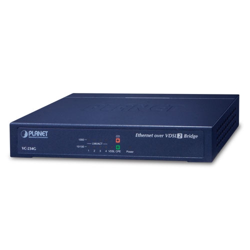 Extensor ethernet sobre cable de teléfono 10/100/1000T de 4 puertos a VDSL2: perfil 30a con vectorización G, RJ11