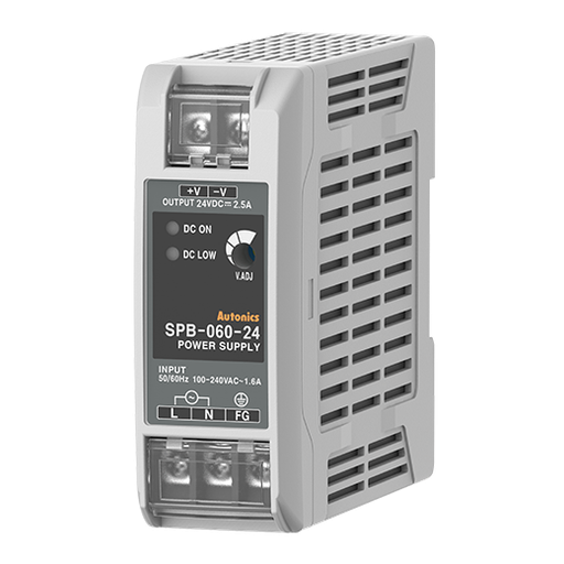 Fuente de poder, Riel Din , Salida 24 VCC, 60 W, 2.5 Amp, Entrada 100-240 VCA 50/60 Hz