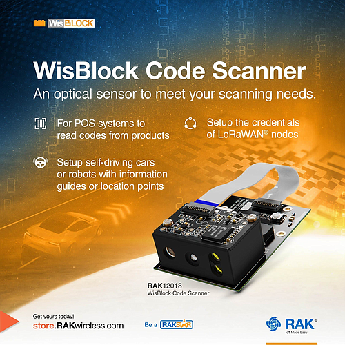 WisBlock Code Scanner RAK12018