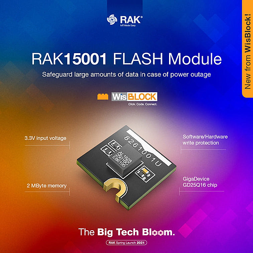 WisBlock Flash Module RAK15001
