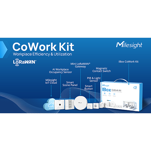 KIT Cowork Solución inteligente de monitoreo de lugar de trabajo inalámbrico