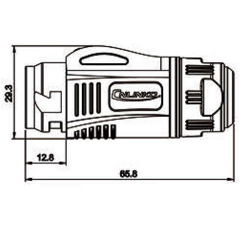 Conector Serie BD-24 RJ45 Plug Soldar CNLINKO
