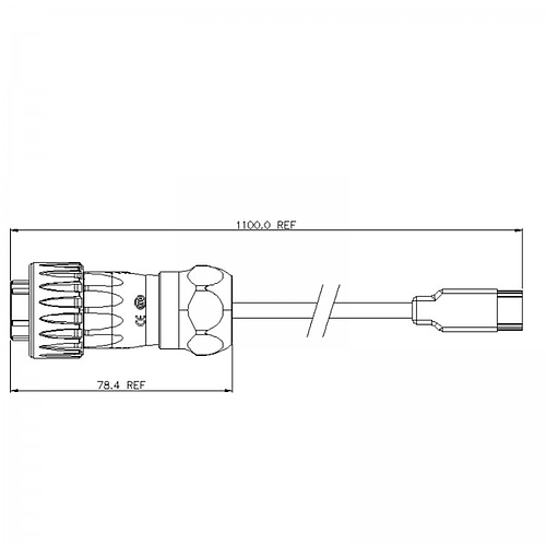 Conector Serie DH-24 HDMI Plug cable 1 Metros 4K CNLINKO
